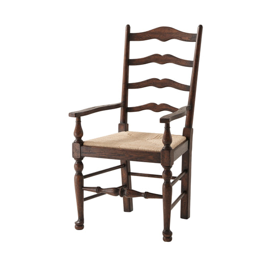 Theodore Alexander Victory Oak Ladderback Side Chair AL41092