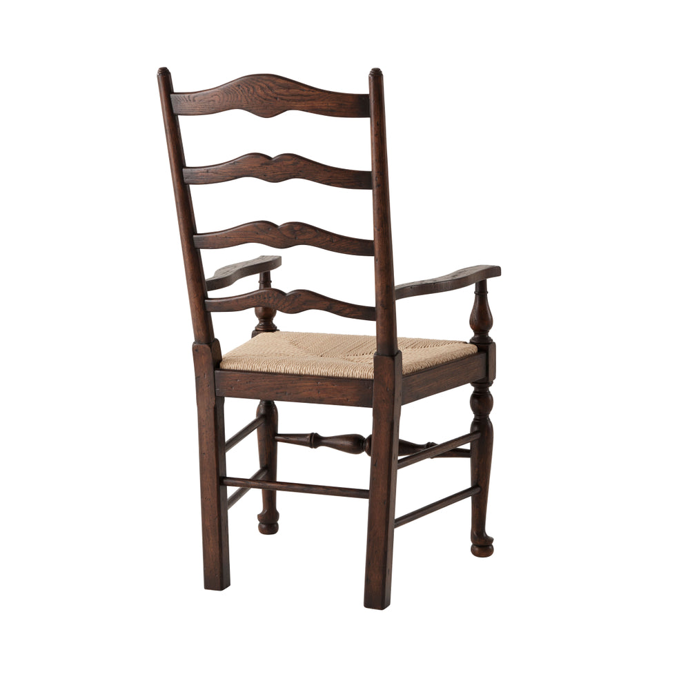 Theodore Alexander Victory Oak Ladderback Side Chair AL41092