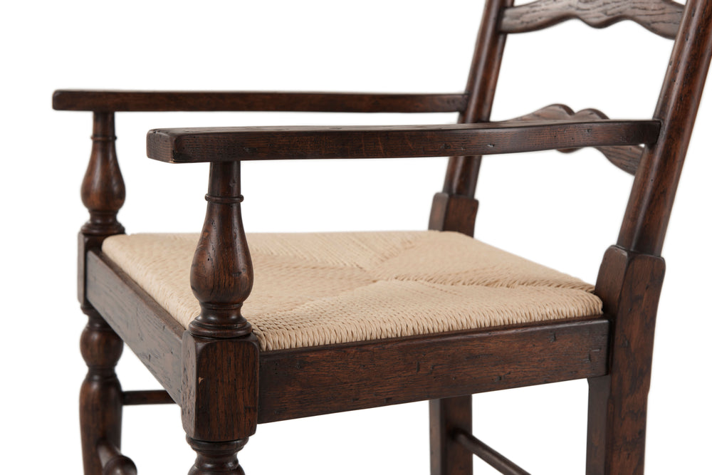 Theodore Alexander Victory Oak Ladderback Side Chair AL41092