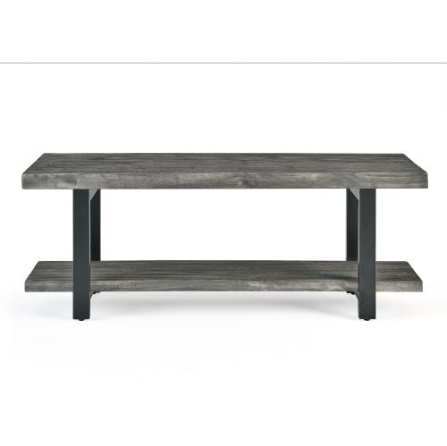 Alaterre Pomona Metal and Wood Bench