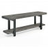 Alaterre Pomona Metal and Wood Bench