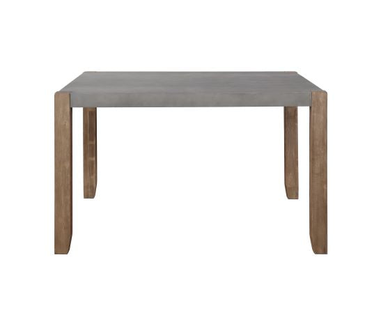 Alaterre Newport 30"H Faux Concrete and Wood Dining Table ANNP1771