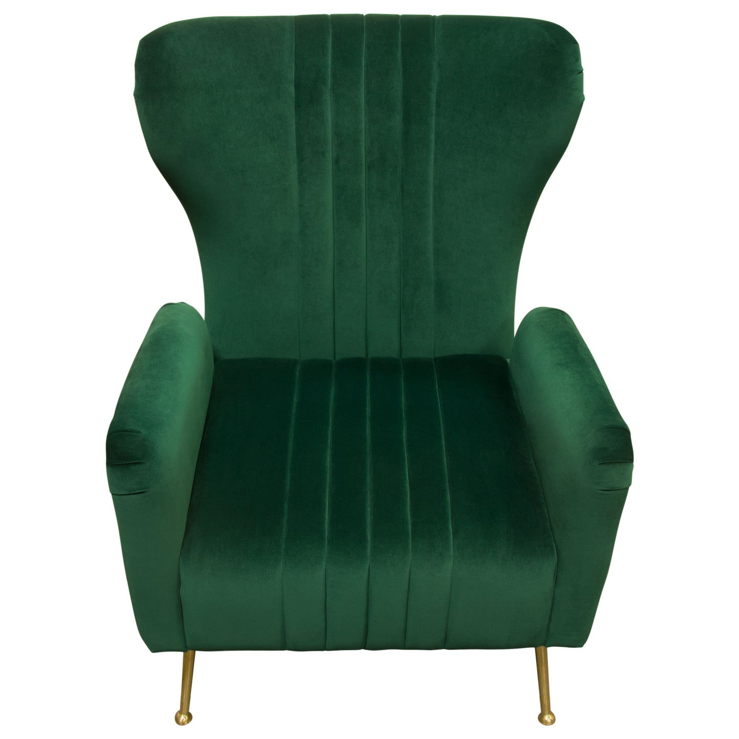 Diamond Sofa Ava Chair in Emerald Green Velvet w/ Gold Leg AVACHEM