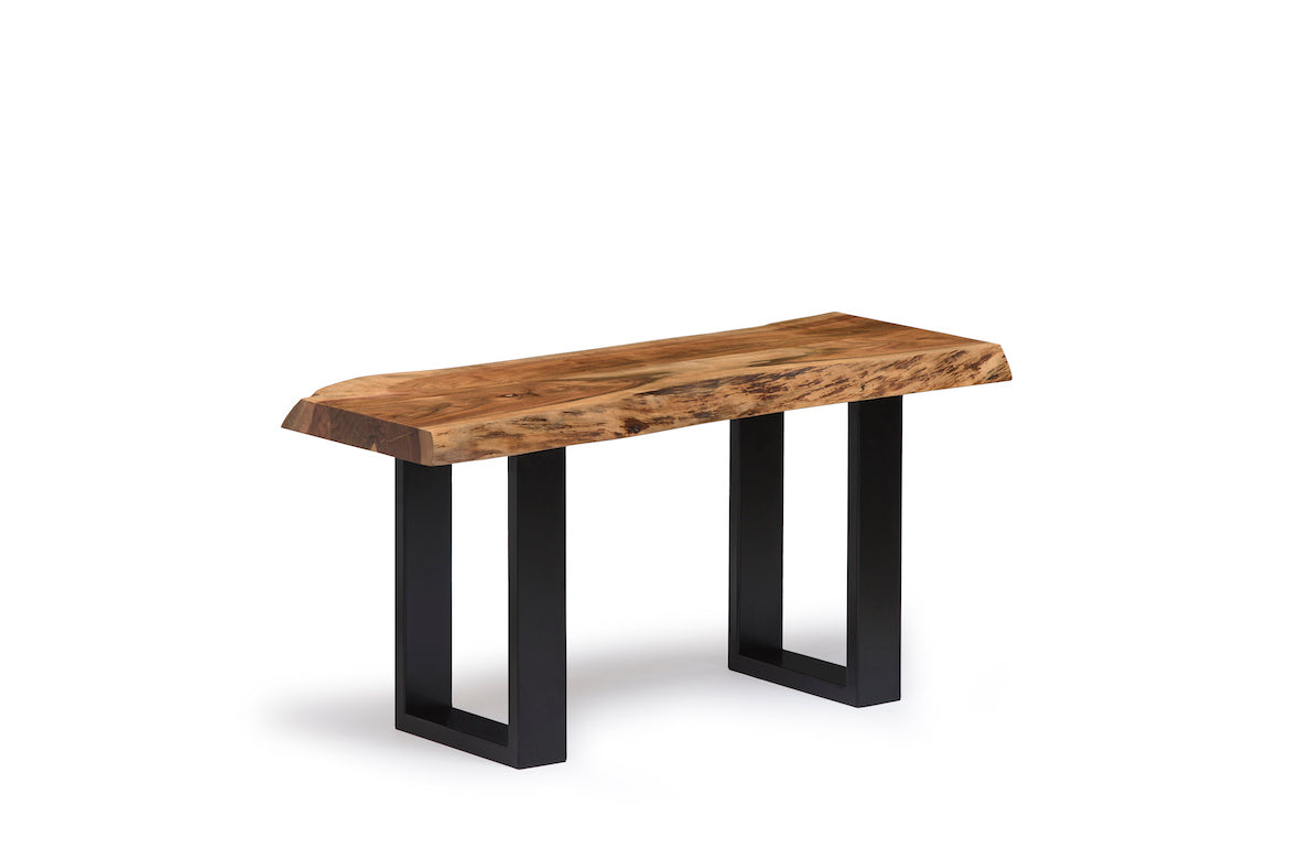 Alaterre Alpine Natural Live Edge Wood 36" Bench AWAA0320