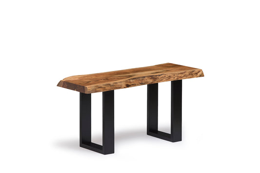 Alaterre Alpine Natural Live Edge Wood 36" Bench AWAA0320