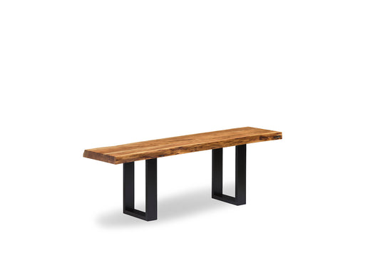 Alaterre Alpine Natural Live Edge Wood 48" Bench AWAA0420