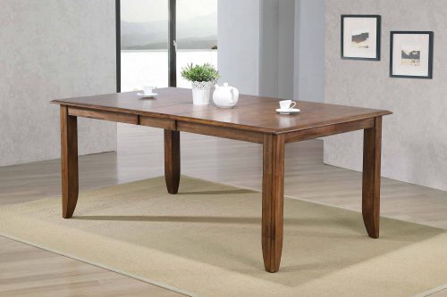 Sunset Trading Simply Brook 72" Rectangular Extendable Dining Table | Amish Brown | Seats 8 DLU-BR4260-PW