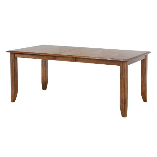 Sunset Trading Simply Brook 72" Rectangular Extendable Dining Table | Amish Brown | Seats 8 DLU-BR4260-PW