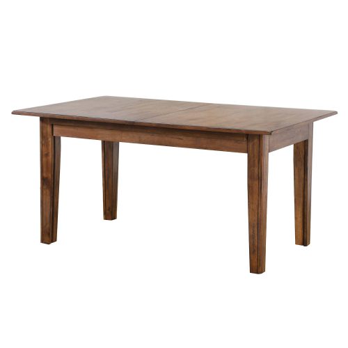 Sunset Trading Simply Brook 134" Rectangular Extendable Dining Table | Amish Brown | Seats 12 DLU-BR134-AM