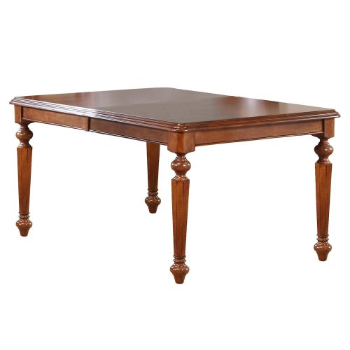 Sunset Trading Andrews 7 Piece 58-76" Rectangular Extendable Dining Set | Butterfly Leaf Table | Chestnut Brown | Seats 8 DLU-ADW4276-C30-CT7PC