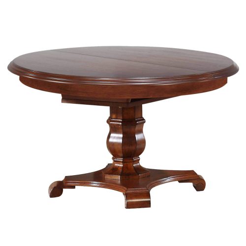 Sunset Trading Andrews 48" Round or 66" Oval Butterfly Leaf Extendable Dining Table | Chestnut Brown | Seats 6 DLU-ADW4866-CT