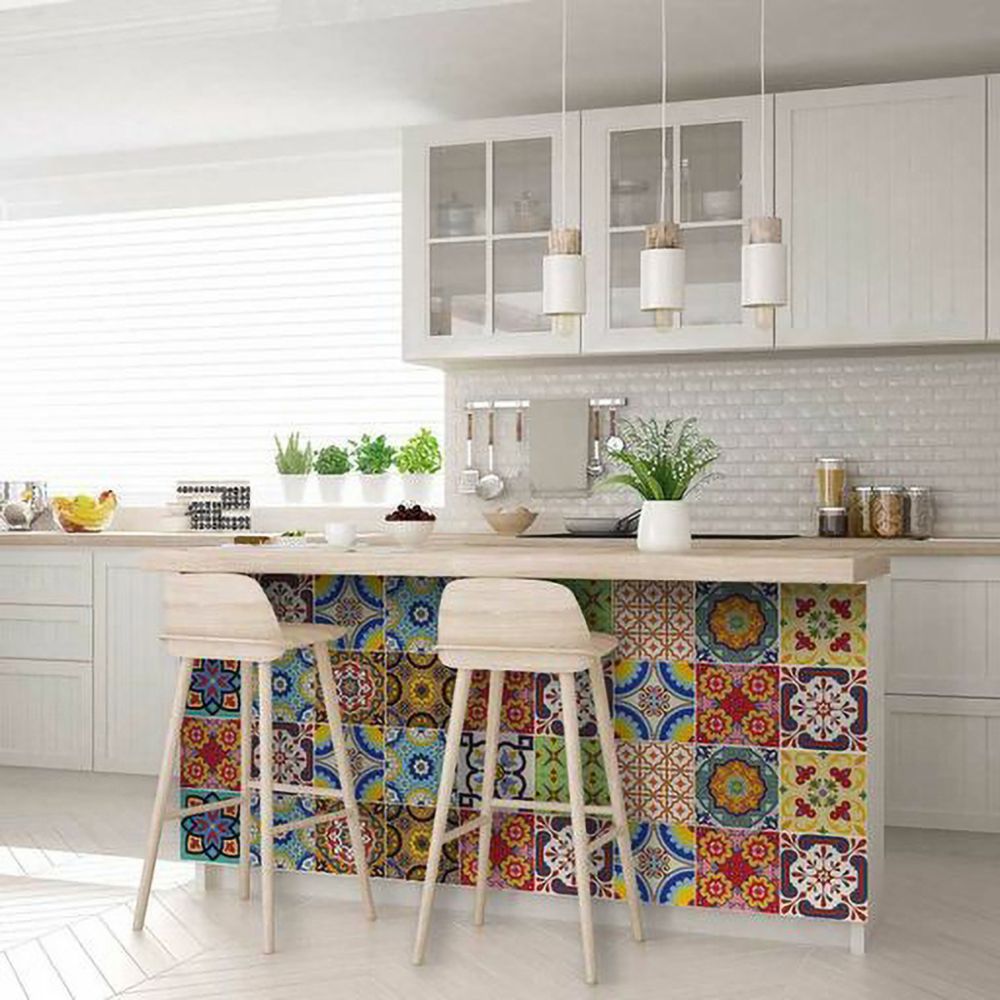 Auguri Geo Peel and Stick Removable Tile Stickers