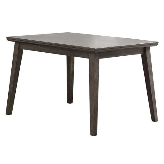 Benzara Wooden Dining Table With Splayed Legs, Gray BM180285