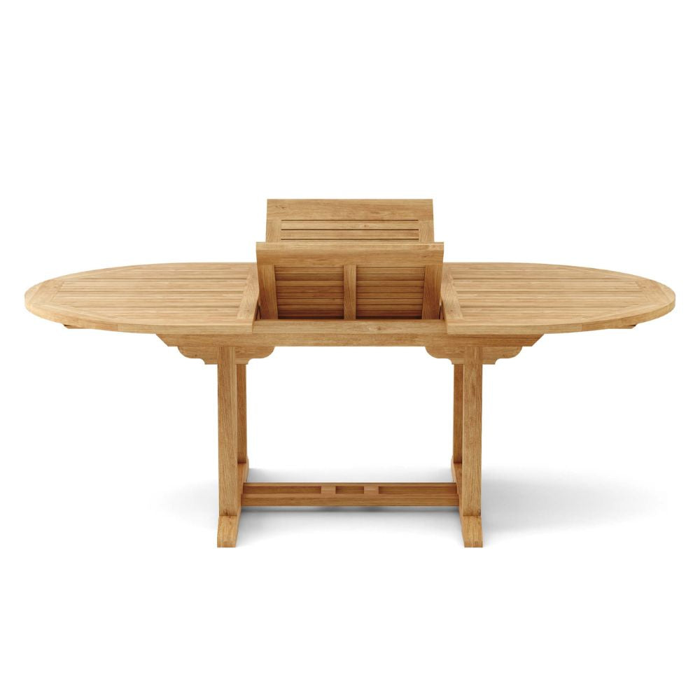 extended table Bahama Andrew 9-Pieces Dining Set, goldstardining.com