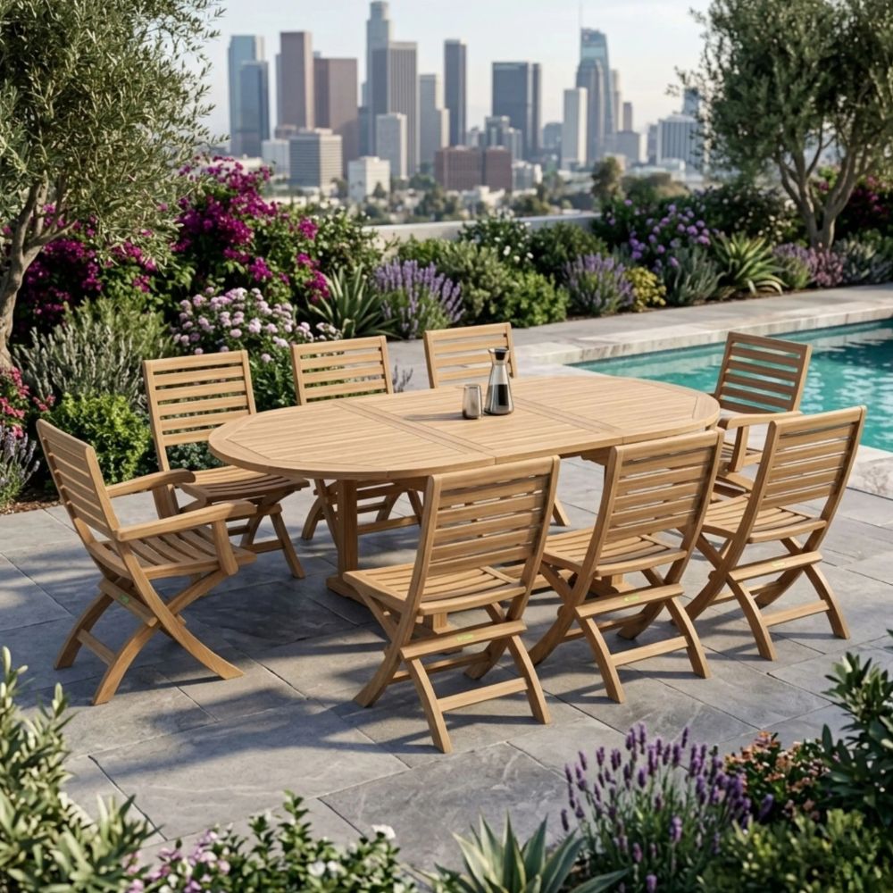 lifestyle Bahama Andrew 9-Pieces Dining Set, goldstardining.com