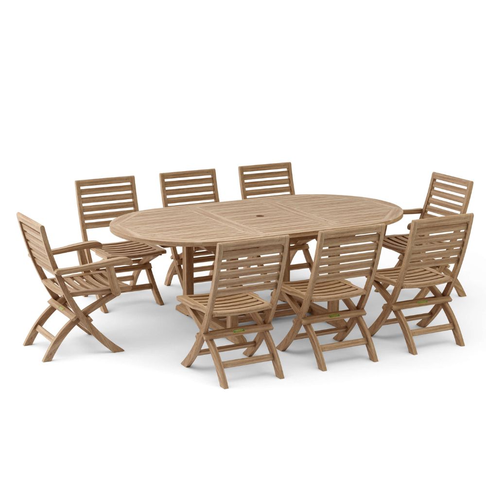 Bahama Andrew 9-Pieces Dining Set, goldstardining.com