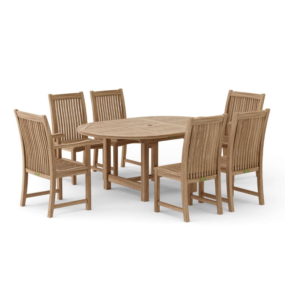 Anderson Teak Bahama Chicago 7-Pieces Dining Chair Set-07