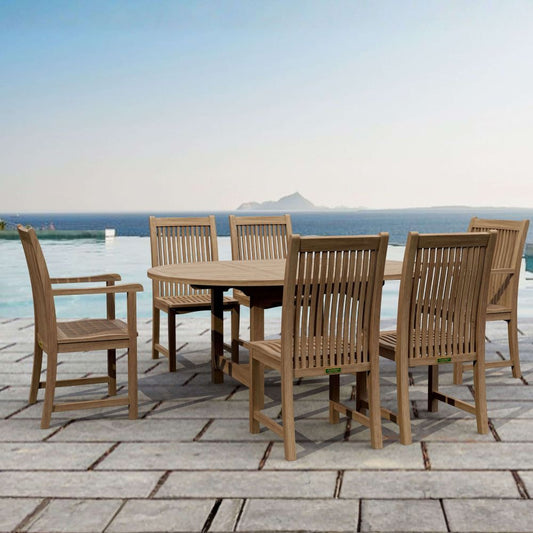 Anderson Teak Bahama Chicago 7-Pieces Dining Chair Set-07