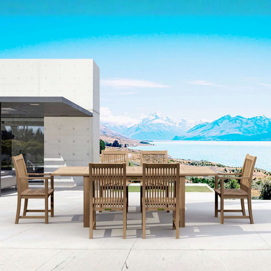 Anderson Teak Bahama Chicago 7-Pieces Dining Set Chair B Set-14