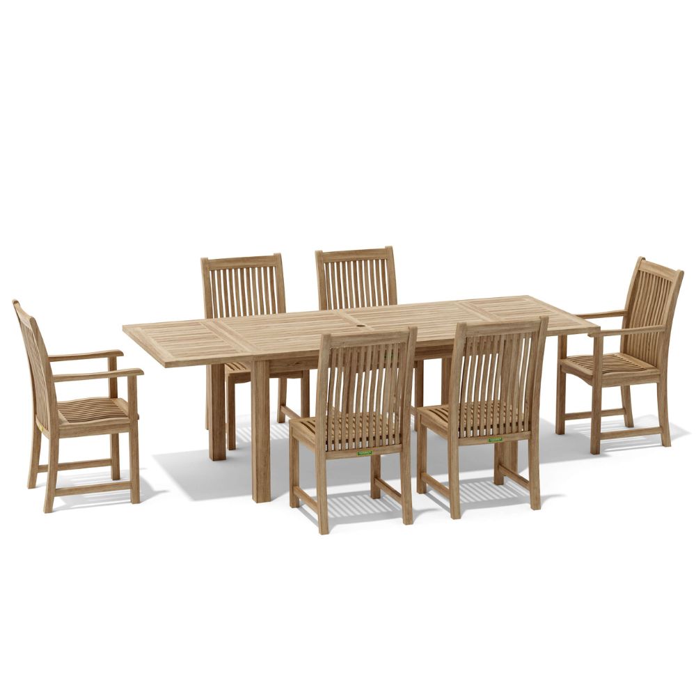 Anderson Teak Bahama Chicago 7-Pieces Dining Set Chair B Set-14