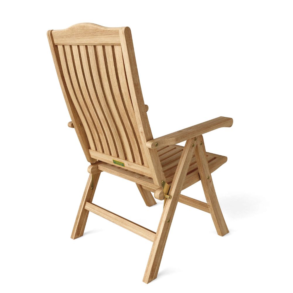 armchair rear Bahama Katana 7-Pieces Dining Set, goldstardining.com