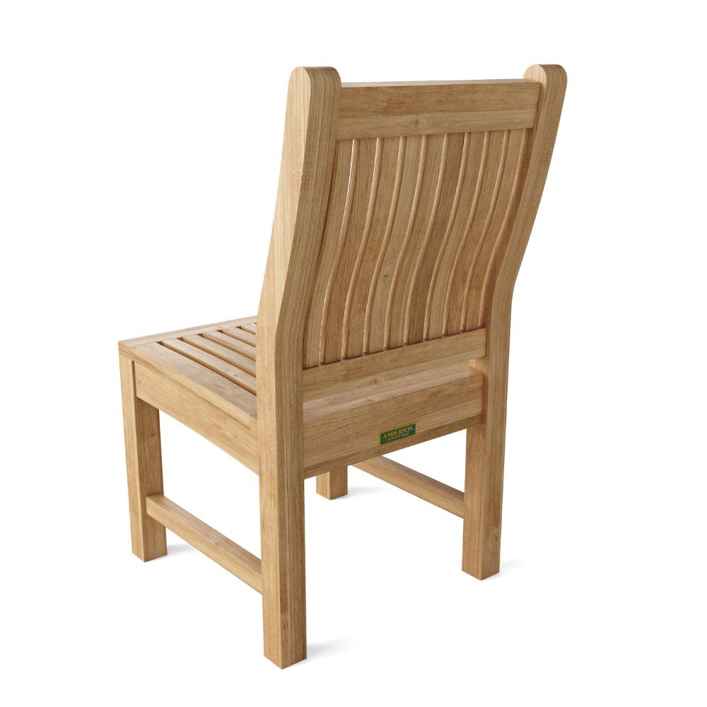 Teak Oval Extension Dining Set for 8-10 Anderson Teak Bahama Sahara, 9-Piece