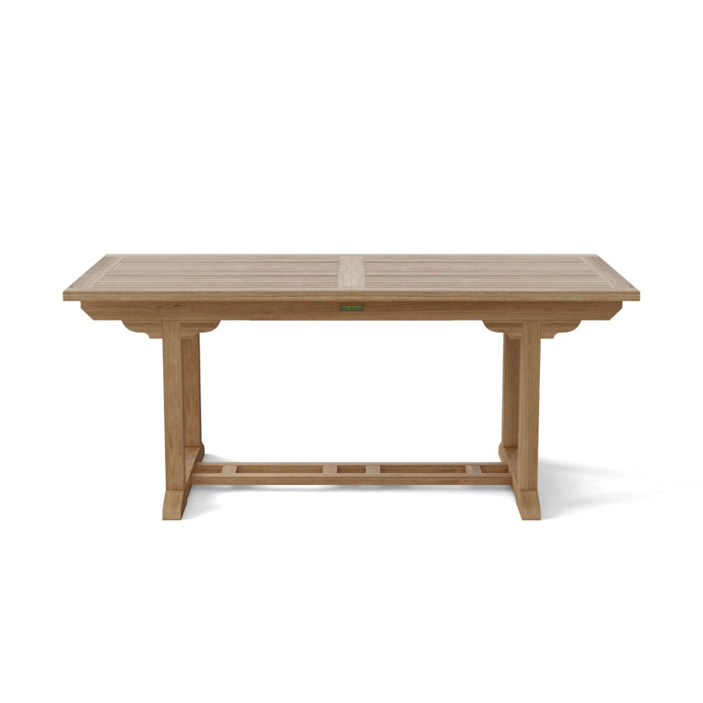 Teak Extension Dining Set for 6 Anderson Teak Bahama Wilshire 7-Piece