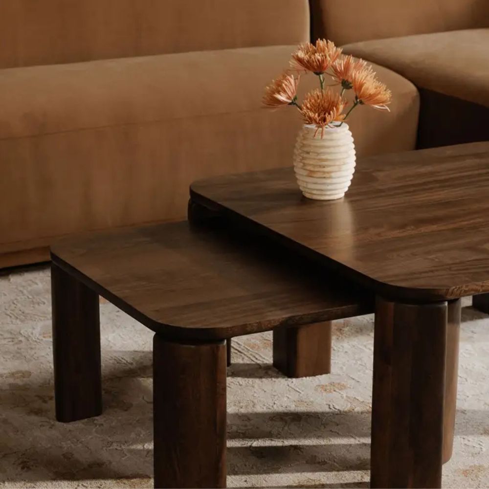 Bailey Nesting Coffee Table Deep Brown