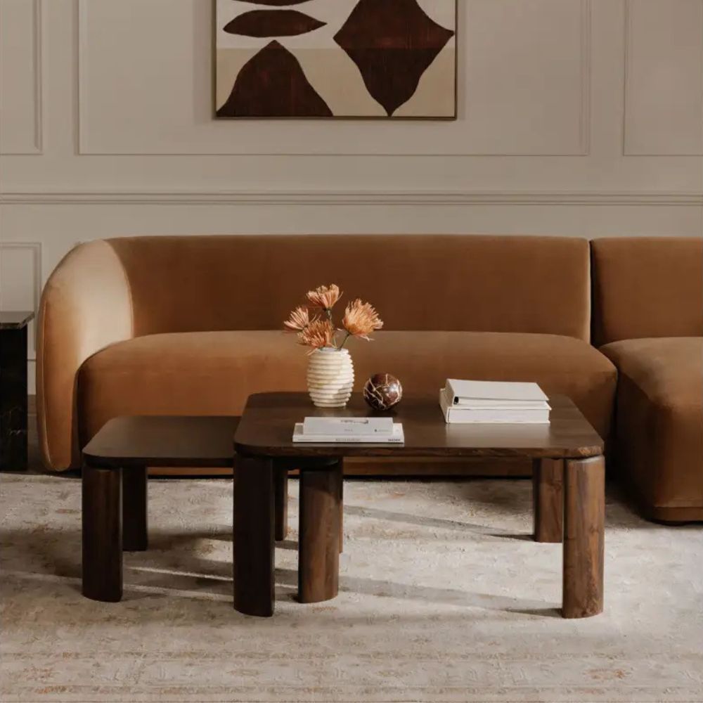 Bailey Nesting Coffee Table Deep Brown