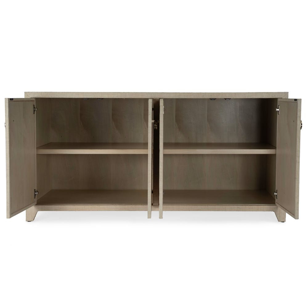 Butler Specialty Bar Harbor Raffia Natural Finish 70" Four Door Sideboard