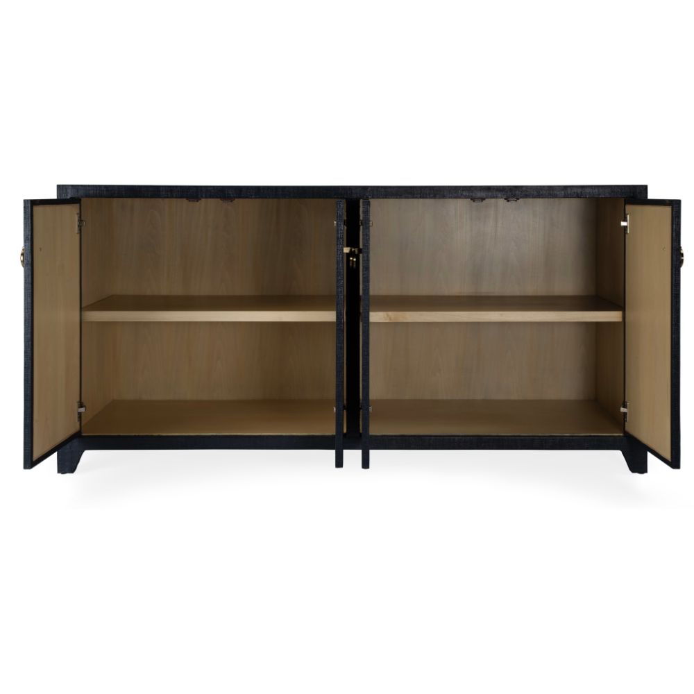 Butler Specialty Bar Harbor Raffia Natural Finish 70" Four Door Sideboard