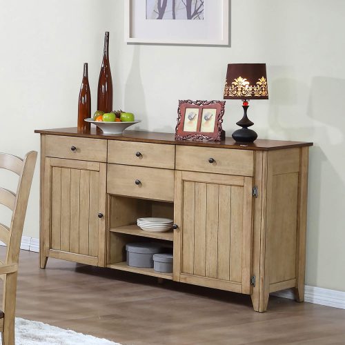 Sunset Trading Brook Sideboard Server | Credenza DLU-BR-SB-PW