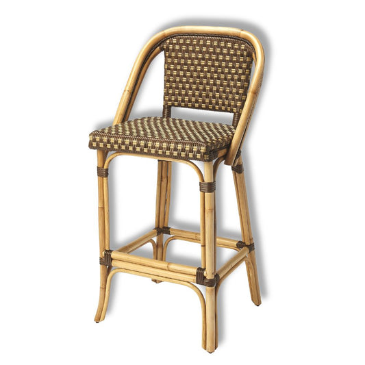 Butler Specialty Company Lila Rattan 28" Bar Stool, Medium Brown 3715354