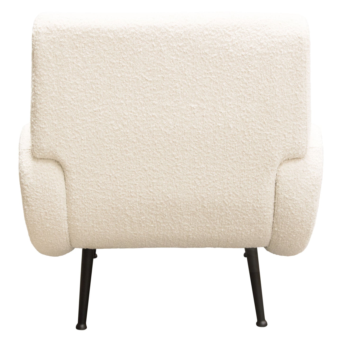 Diamond Sofa Cameron Accent Chair in Bone Boucle | Chair Boucle Textured Fabric