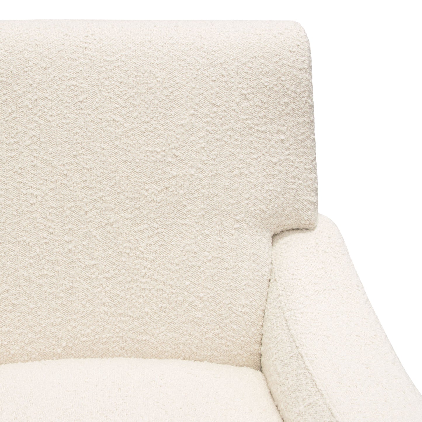 Diamond Sofa Cameron Accent Chair in Bone Boucle | Chair Boucle Textured Fabric