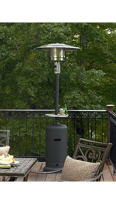 Az Patio Hammered Silver Patio Heater With Table HLDS01-CBT