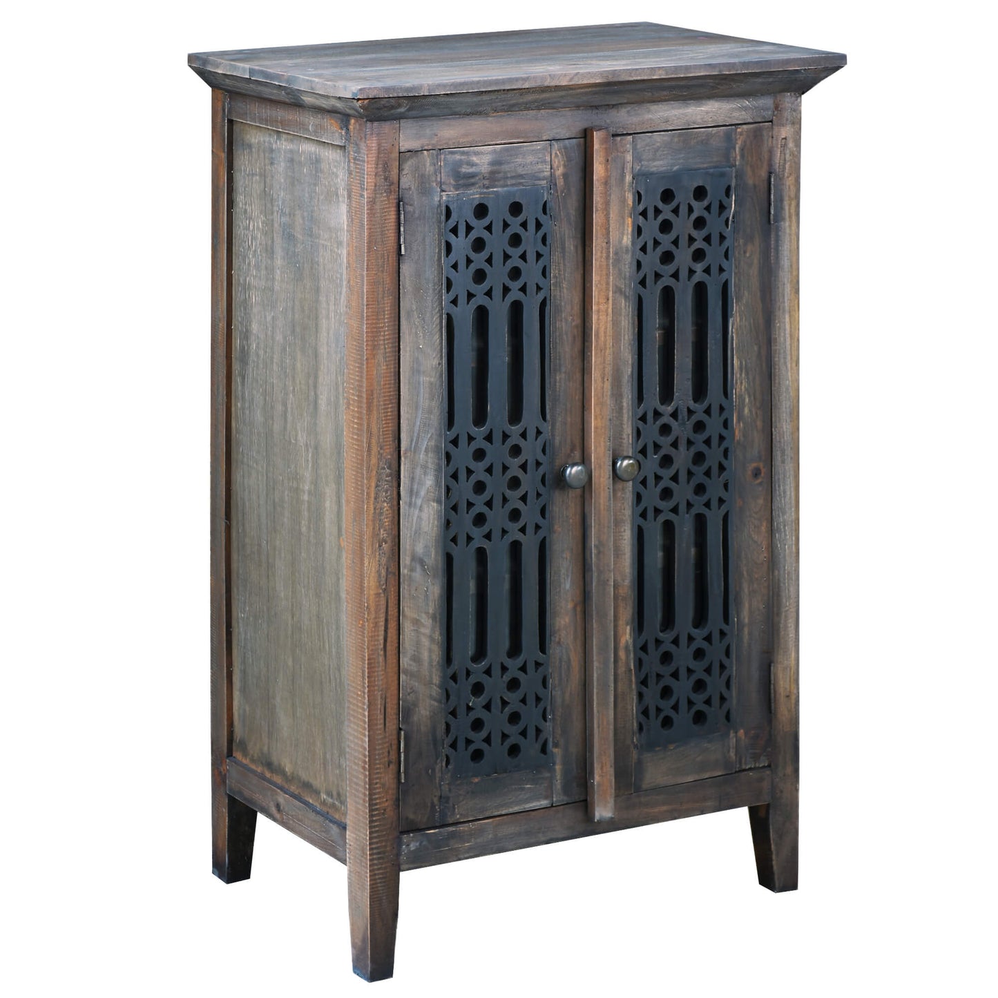 Sunset Trading Cottage Solid Wood Deco Carved Hall Cabinet CC-CAB1195TLD-BWRW