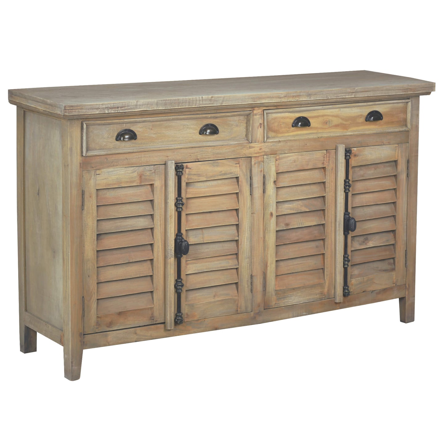 Sunset Trading Cottage 58" Shutter Door Credenza CC-CAB163S-DW