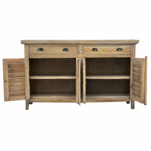 Sunset Trading Cottage 58" Shutter Door Credenza CC-CAB163S-DW