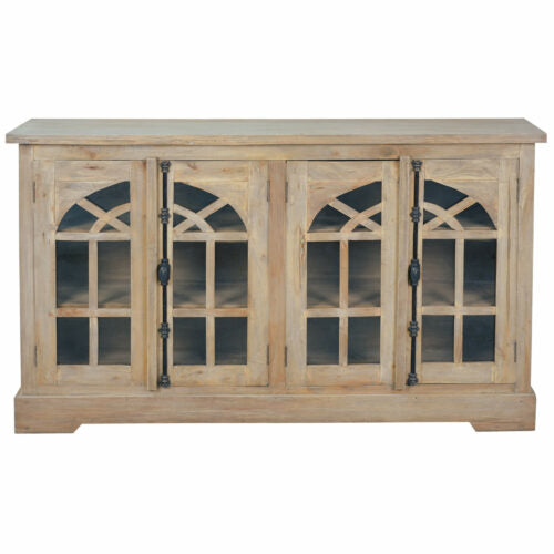 Sunset Trading Cottage 63" Arched Glass Door Credenza CC-CAB1706S-DW