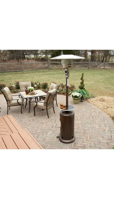 Az Patio Hammered Bronze Patio Heater With Table HLDS01-CGT