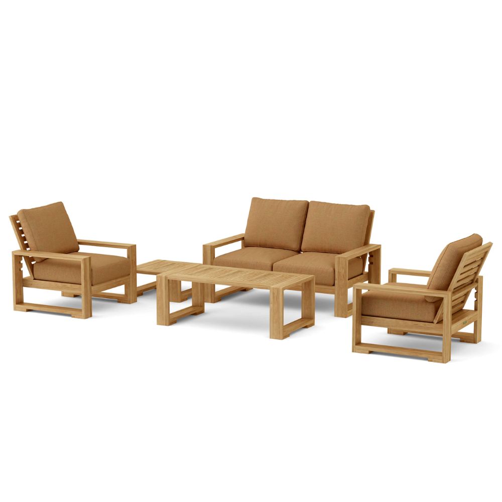 Anderson Teak Capistrano 5-Piece Deep Seating Loveseat Collection Set-141