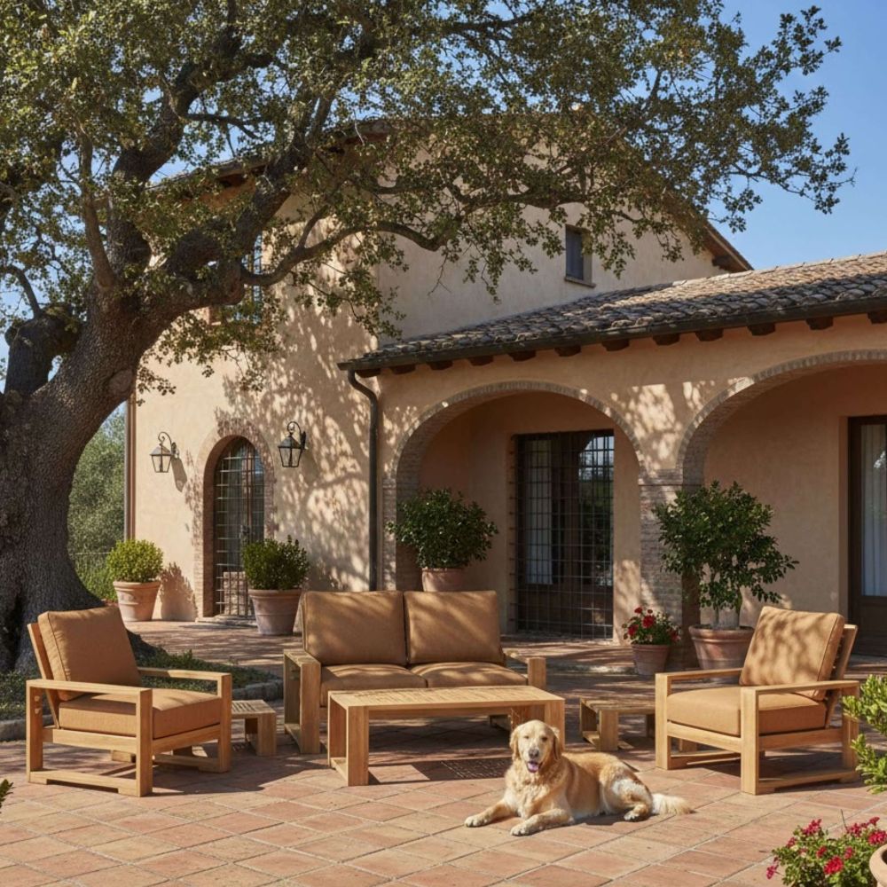Anderson Teak Capistrano 5-Piece Deep Seating Loveseat Collection Set-141