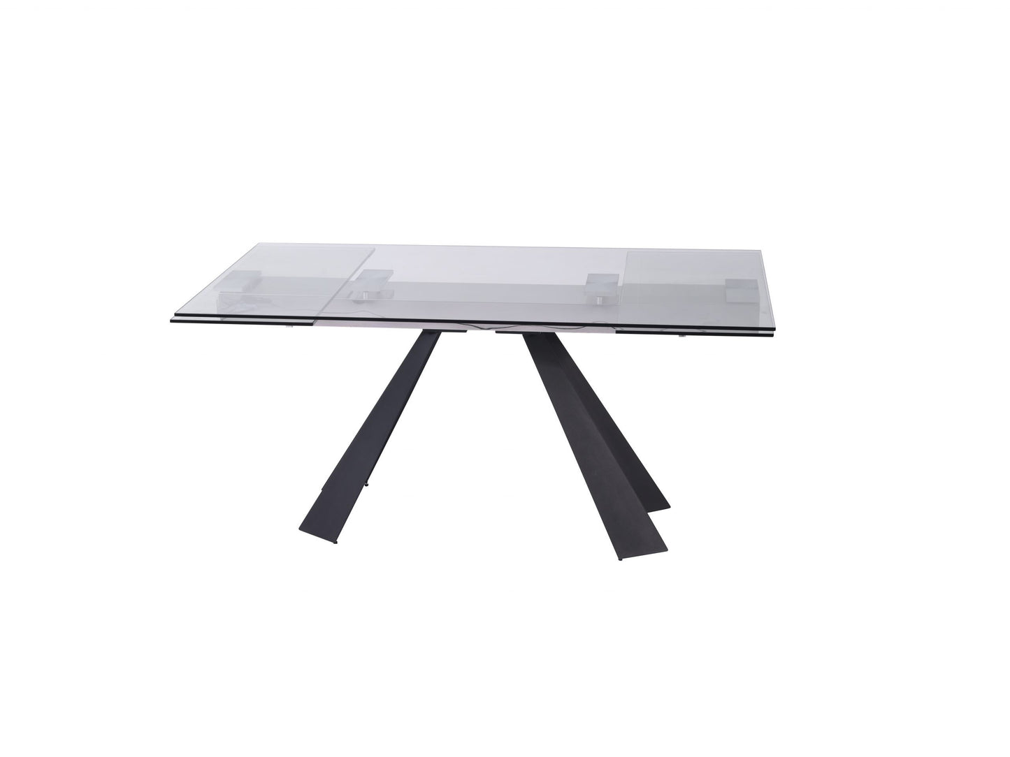 Whiteline Chicago Extendable Dining Table DT1717-BLK - GOLD STAR Dining