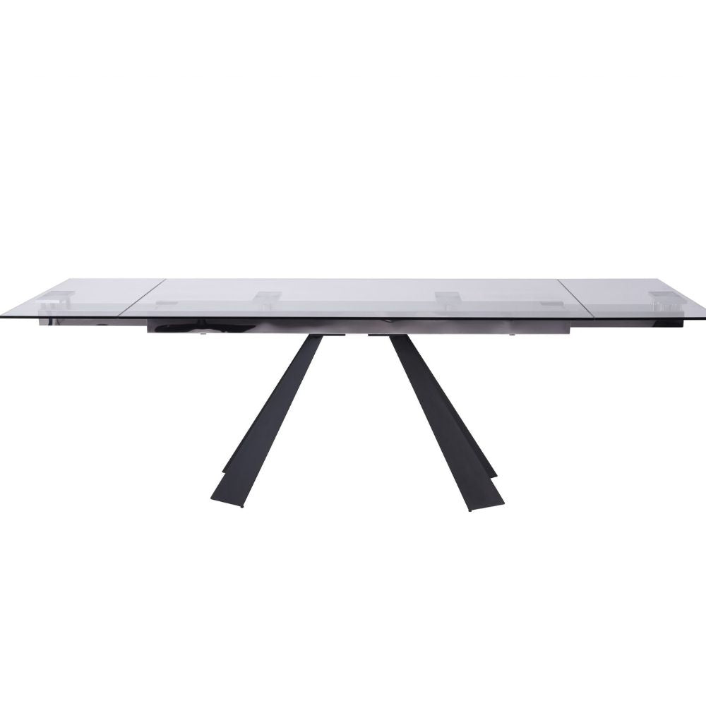 Chicago Glass Top Extendable Dining Table, goldstardining.com