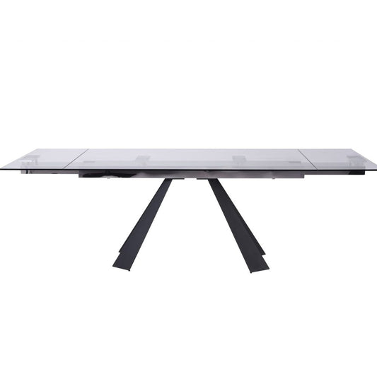 Chicago Glass Top Extendable Dining Table, goldstardining.com