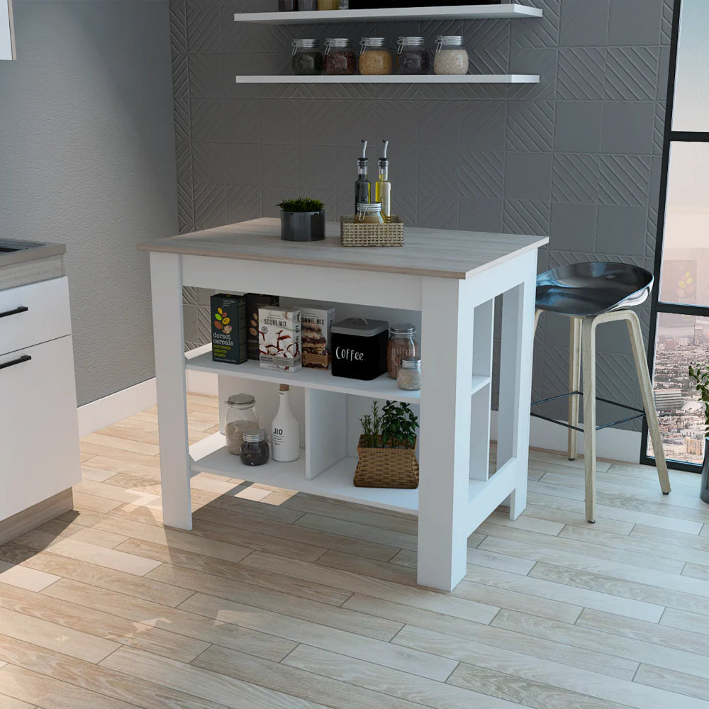 FM Brooklyn Antibacterial Kitchen Island