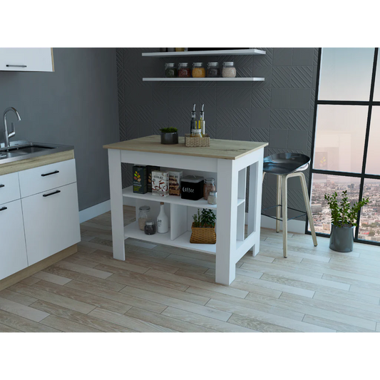 FM Brooklyn Antibacterial Kitchen Island