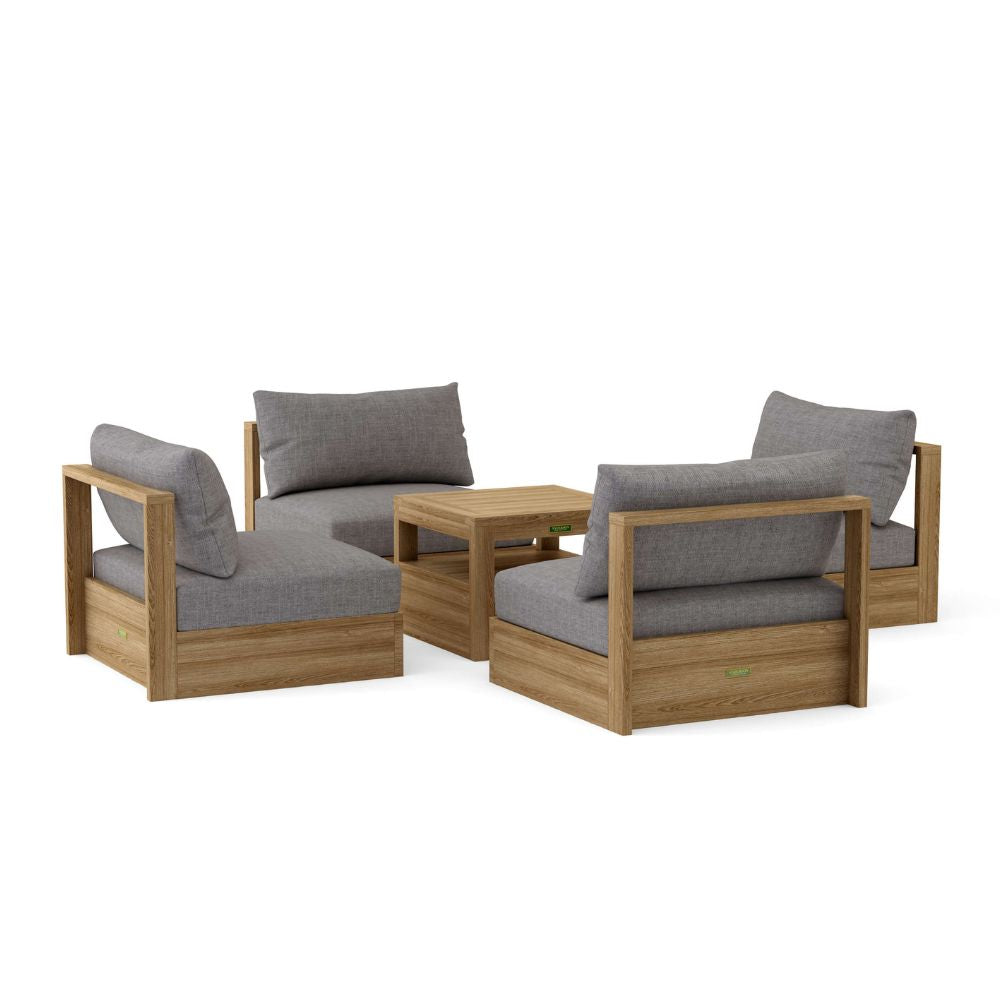 Anderson Teak Copacabana 5 pieces Modular Deep Seating Set Set-151
