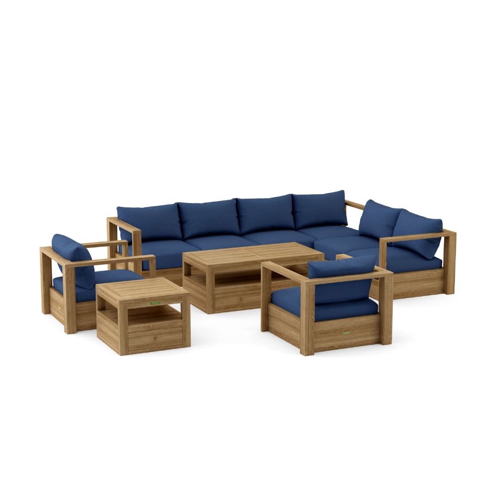 Anderson Teak Copacabana 7 pieces Modular Deep Seating Set Set-153